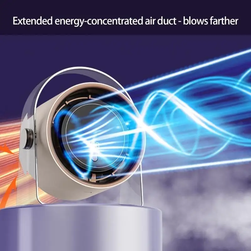 

Безлопастный настольный вентилятор USB Портативный 100-скоростной цифровой дисплей Бесшумная работа