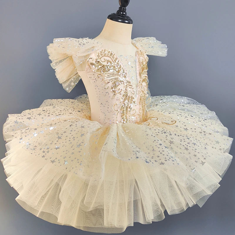 المهنية راقصة الباليه الباليه توتو للطفل الفتيات فستان الأميرة الباليه توتو ملابس الرقص الباليه الجمباز يوتار ملابس الرقص