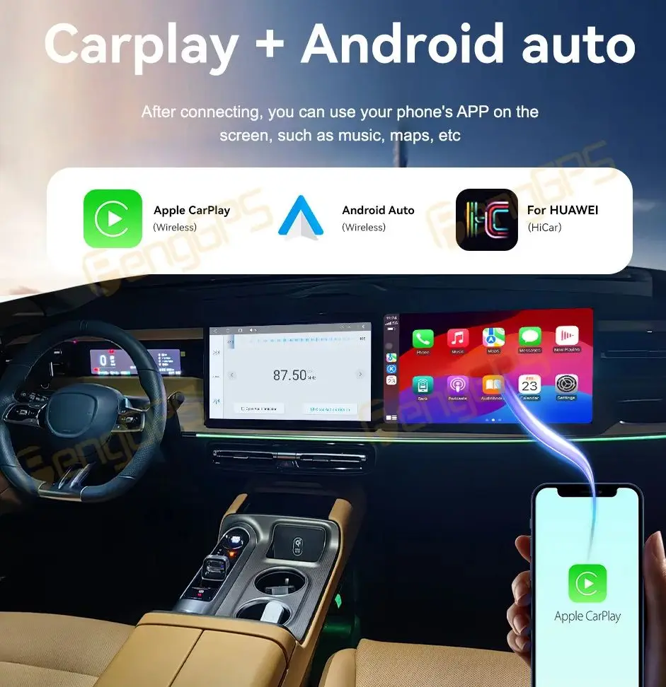 

Android 13 15.6 Inch Co Pilot Entertainment Screen 4+64G Car Radio For Trumpchi E8 2024-2025 GPS Navigation Multimedia Player