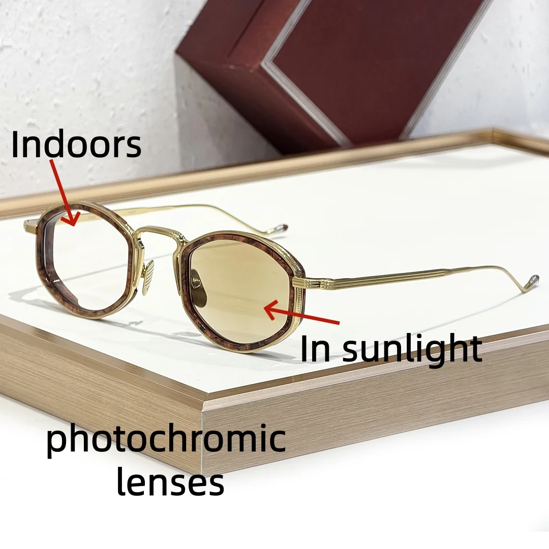  ARAGO Handcrafted Alloy Sunglasses with Photochromic Lenses Small Frame Elegant And Compact Premium Quality