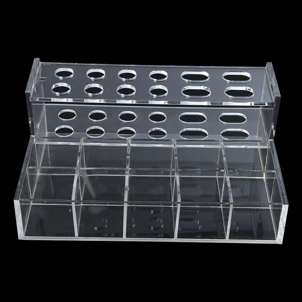 1Pcs Acrylic Dental Resin Composite Syringe Organizer Holder Case Frame Transparent Dentistry Clinic Supplies Dentist Tools Box