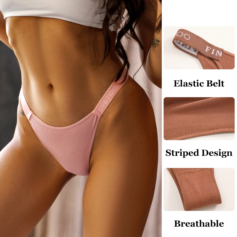 4Pcs Cotton Brazilian Panties Women's Low-Waist Bikini Underwear Sexy Breathabl… - Image 5