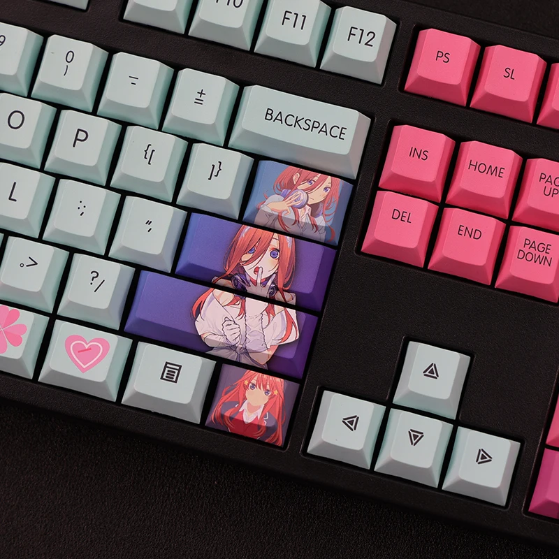 The Quintessential Quintuplets keyboard cap personality colorful cherry Profile anime two-dimensional 108 keys