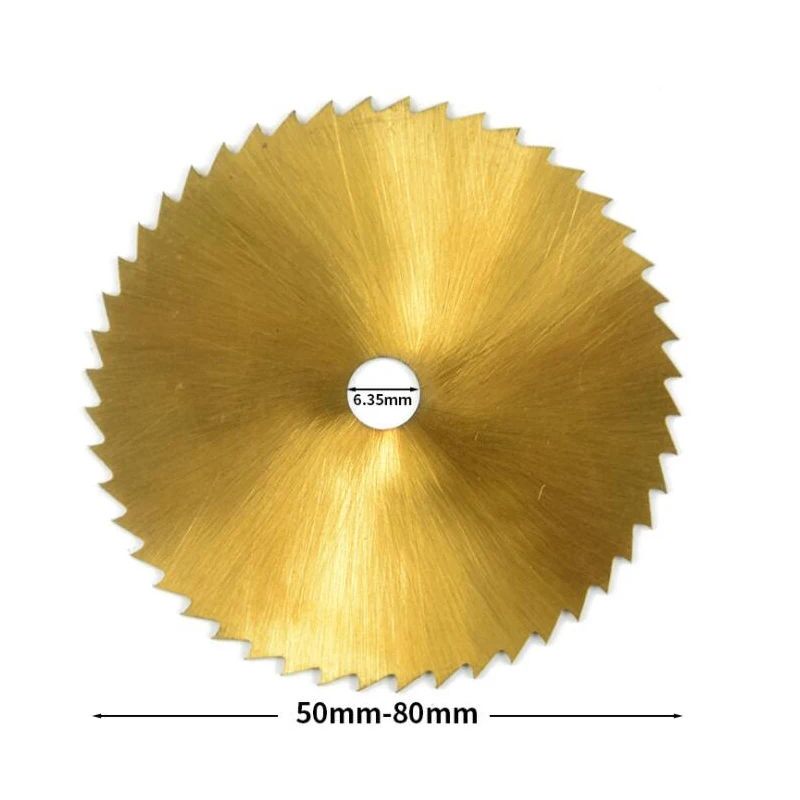 

1pc 50mm 60mm 80mm Wood Circular Saw Blade For Dremel Rotay Tools 6.35 and 6 mm Hole Cutting Discs Mandrel Cutoff Mini Saw Blade