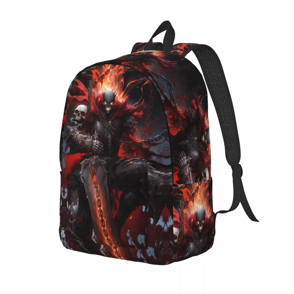 Custom The Wrath Of God Wallpaper Canvas Backpacks Women Men Fashion Bookbag for School College Ghost Rider Bags