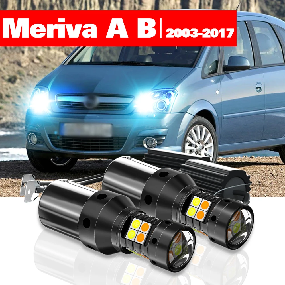 Für Opel Meriva A B 2003-2017 2 Stück LED Dual-Mode Blinker+Tagfahrlicht DRL 2009 2010 2011 2012 2013 2014 Zubehör