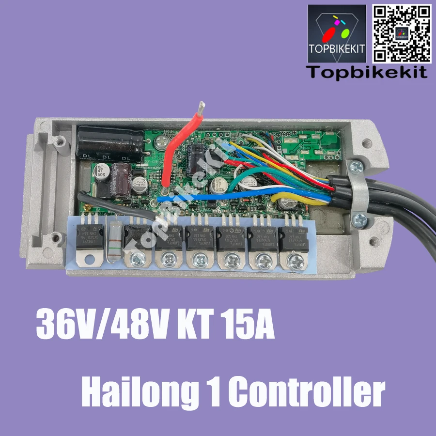 Ebike Parts KT Hailong 250W15A Controller 36V / 48V Hailong Battery Case Controller For Bafang 250W Hub Motor-AKM 250W Hub Motor