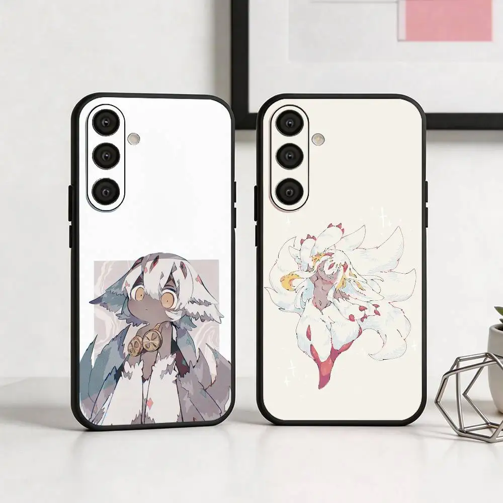 

M-Made In A-Abyss Faputa Phone Case For Samsung A73,A21s,A22,A31,A32,A52,A53,A71,A80,Soft Black Shell