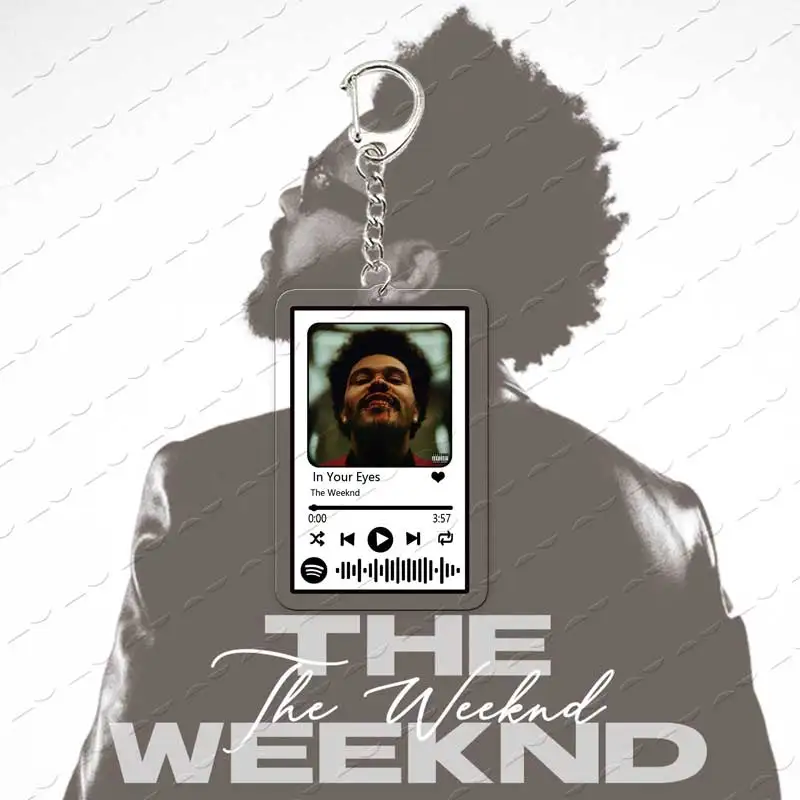 The Weeknd Music Playlist Code Acrylic Keychain Gift