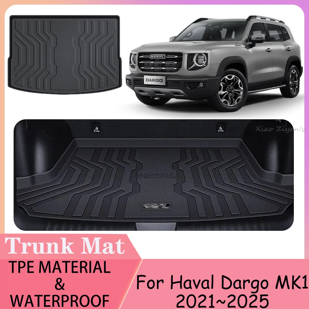 

For Haval Dargo/Big Dog MK1 2021~2026 2025 Car TPE Waterproof Trunk Mat Trunk Cover Anti-Scratch Protect Interior Accessories