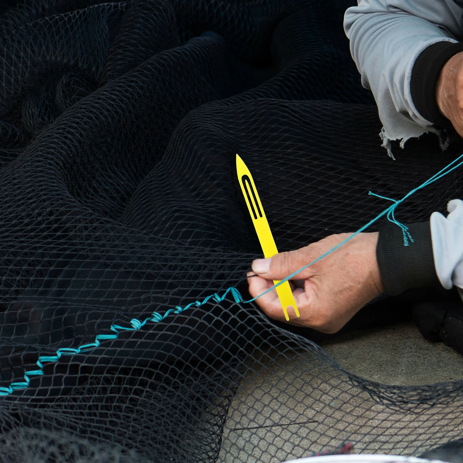 

Net Mending Shuttles Plastic Weaving Shuttles Fishing Accessory Hand Loom Kit Easy Operation Daily Use Fish Netting Repair Tool