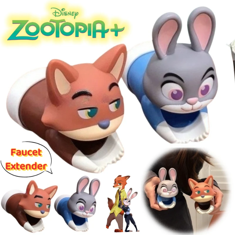 

New Zootopia Nick Wilde Judy Hopps peripheral personalized creative faucet extender home bathroom washbasin anti-splash extender