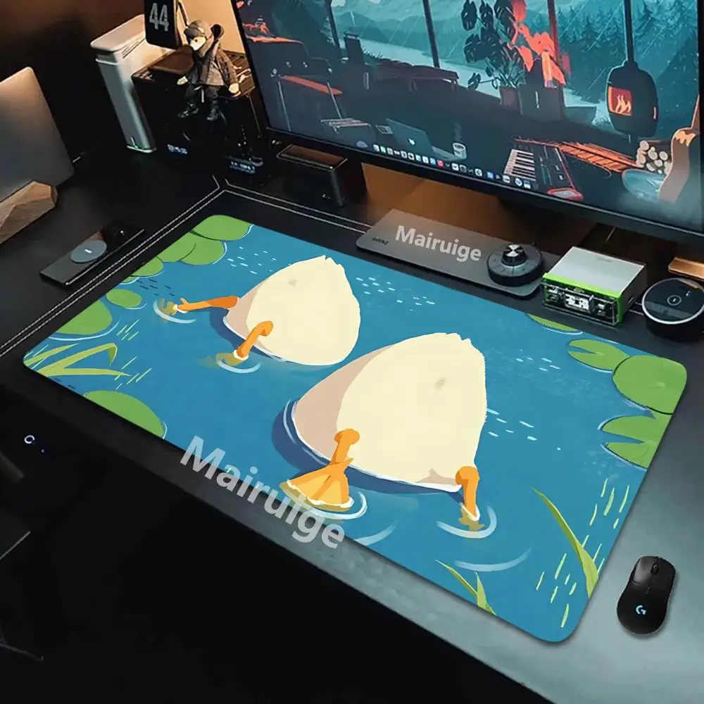 Yellow Cute Duck Mouse Pads Gaming Mousepad Kawaii Gamer Mouse Mat Keyboard Mats Desk Pad Mousepads Multiple sizes For Computer