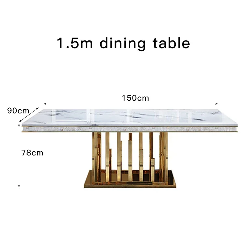 Luxury Modern Dining Table Chair Marble Desk Mobile Kitchen Tables Console Dining Table Mobile Table A Manger Home Furnitures