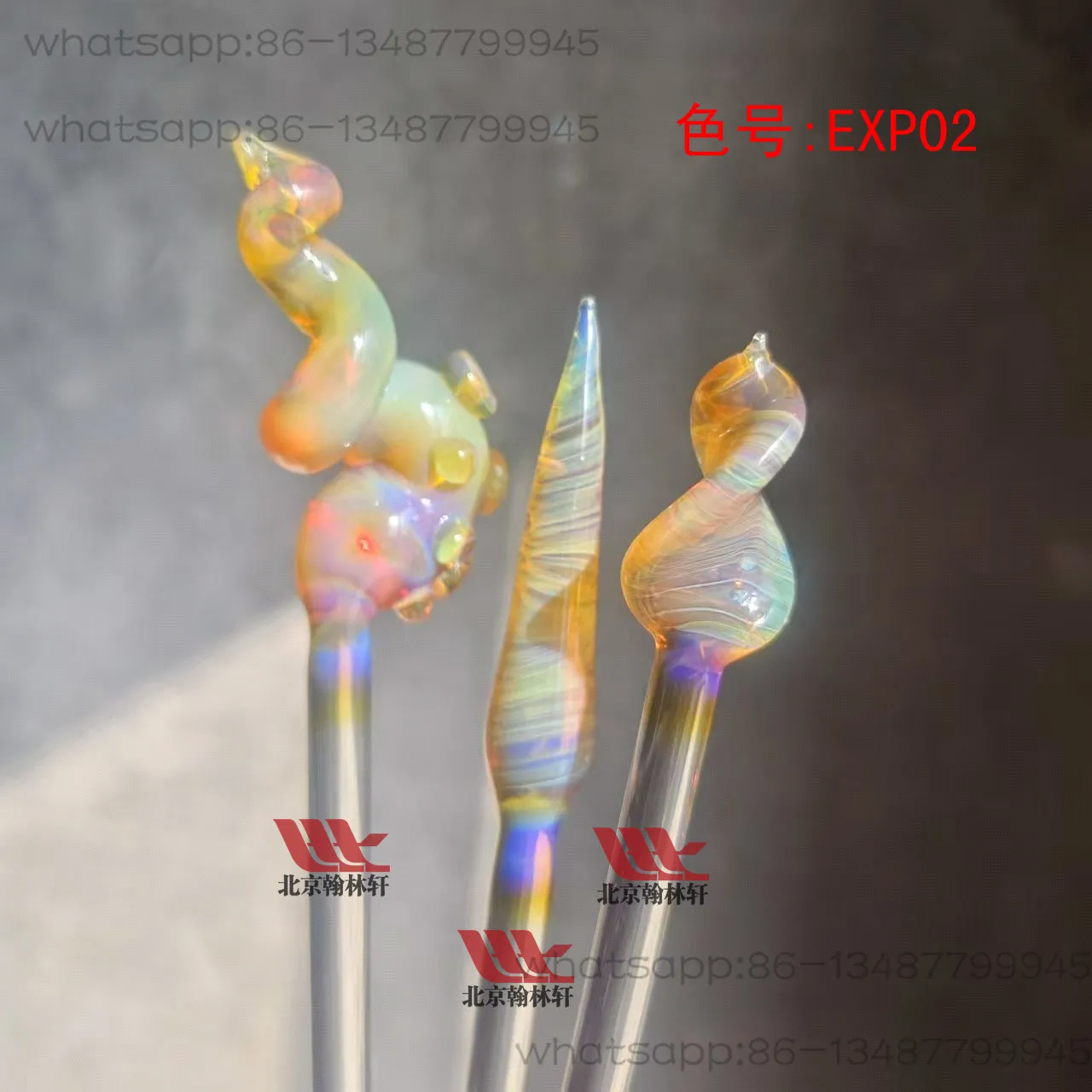 0.5KG Exp02 Limón, Variante Púrpura Ámbar, Material de Color Vidrio Quemado, Varilla de Vidrio para Lámparas, Material Duro Esmaltado de Color