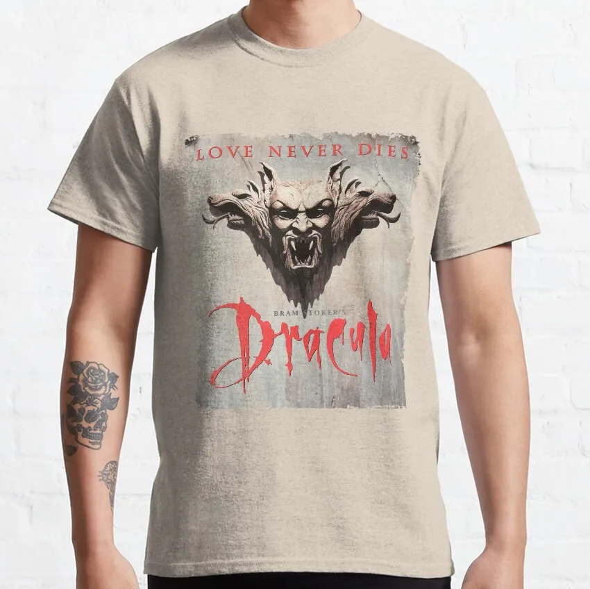 Dracula Scary halloween horror movie dracula vlad impaler 100% cotton printed clothing plus size 4XL 5XL 6XL t shirt for men