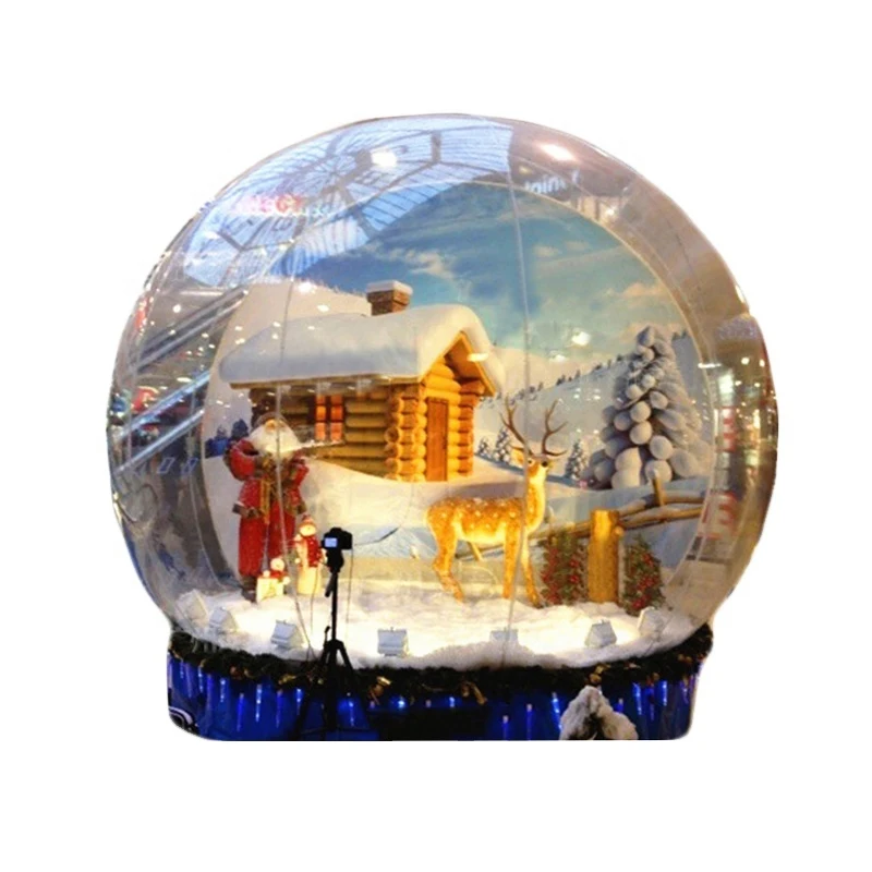 Newest Christamas Inflatable Human Snow Globe Inflatable Transparent Bubble Advertising Christmas Cheap Clear Dome Hot Sale