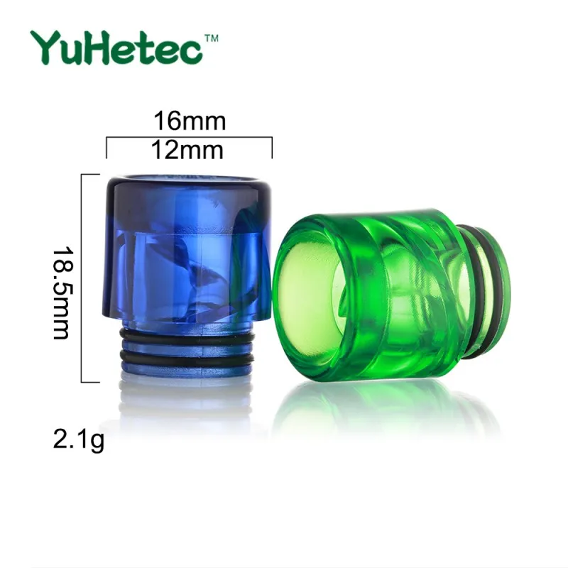 1 Pcs Wide Spiral 810 510 Drip Tip MouthPiece Anti Spit-Back Drip Tip 810 for RDA RTA RDTA Machine Tank Holder