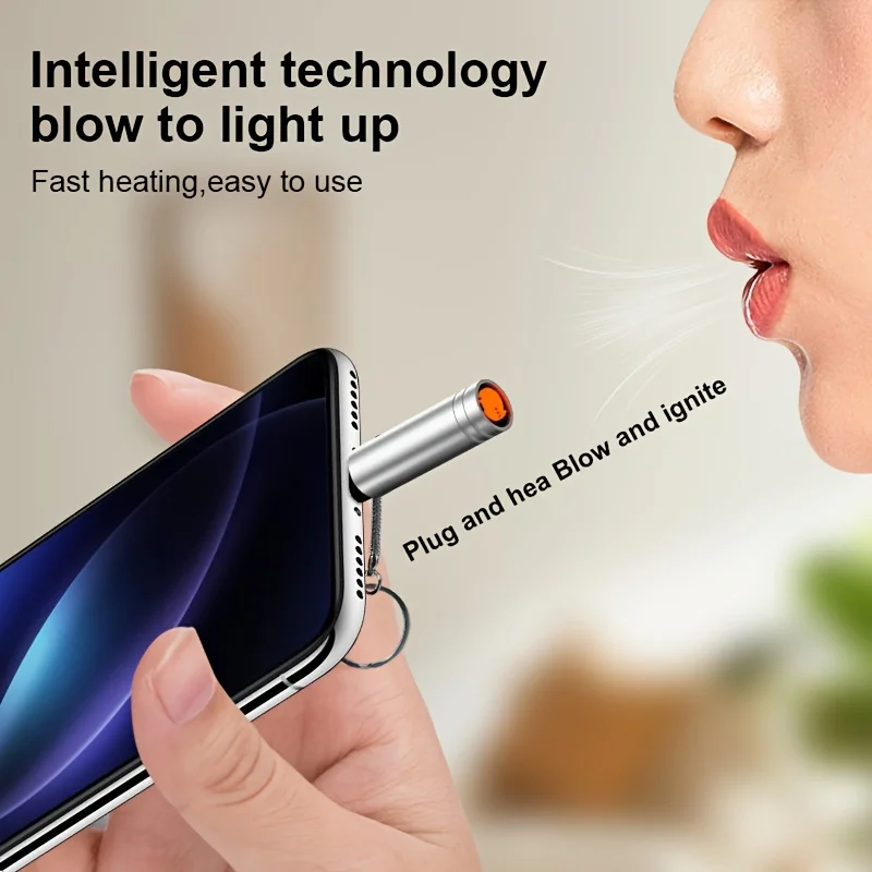 USB Type-C Link, Ignition Start, Double USB Charger - Silvery and Black Metal Finish,Compact Design Easy to Use, Without Battery