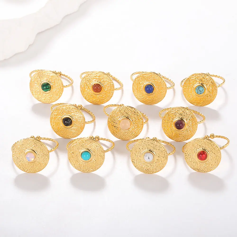 خاتم رائع من gattvللنساء مصنوع من الكريستال الطبيعي الأرجواني خاتم من الفولاذ المقاوم للصدأ مجوهرات خاتم anillos finos para mujer هدية عيد الميلاد #3