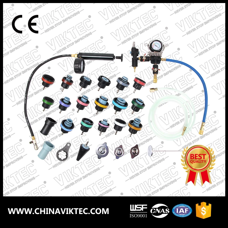 High Quality 27pc Cooling System Pressure Tester & Vacuum Purge Master Kit (VT01064B)