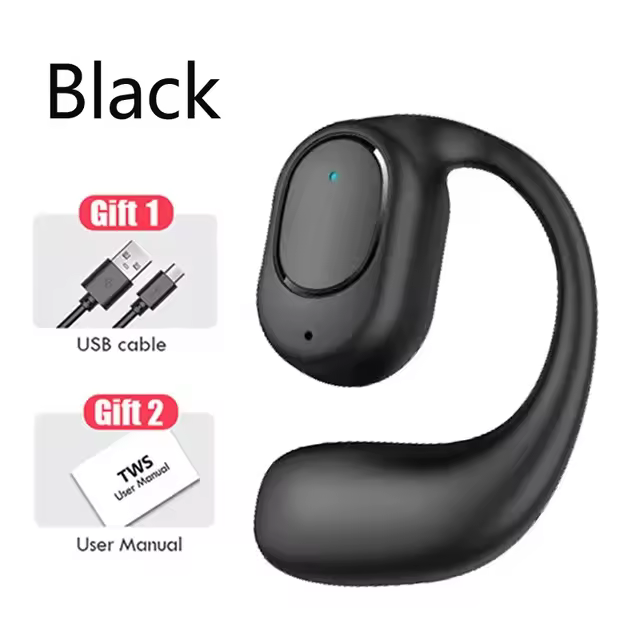 Wireless Headphones Bluetooth Headset With Microphone Bone Conduction Handsfree Noise Canceling Earphones For Driving Audifonos - Image 8