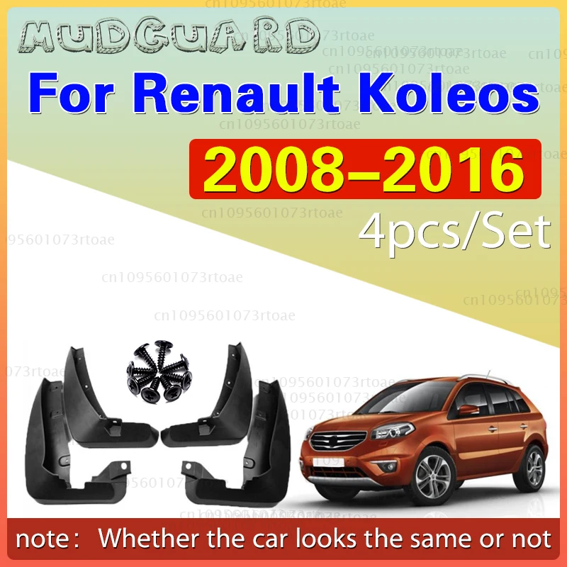 4x Tyre Mudflaps Mudguards Fit for Renault Koleos 2008-2016 Mudguards Tire Fenders Mud Flaps Wheel Guards Accessories