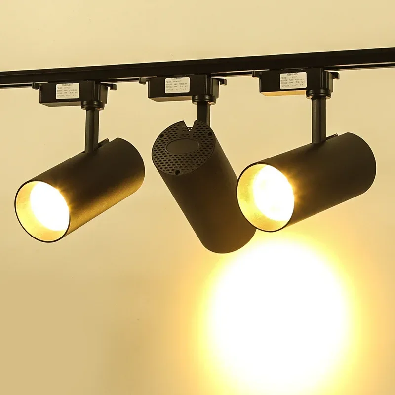 2026Track Light Led Spotlight Women's Clothing Store Super Bright 30W Nordic Warm Light Background Wall Guide Light