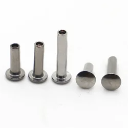 GB873 M2 M2.5 M3 M4 M5 304 Stainless Steel Oval Head Semi-Tubular Rivets Round Head Half Hollow Shank