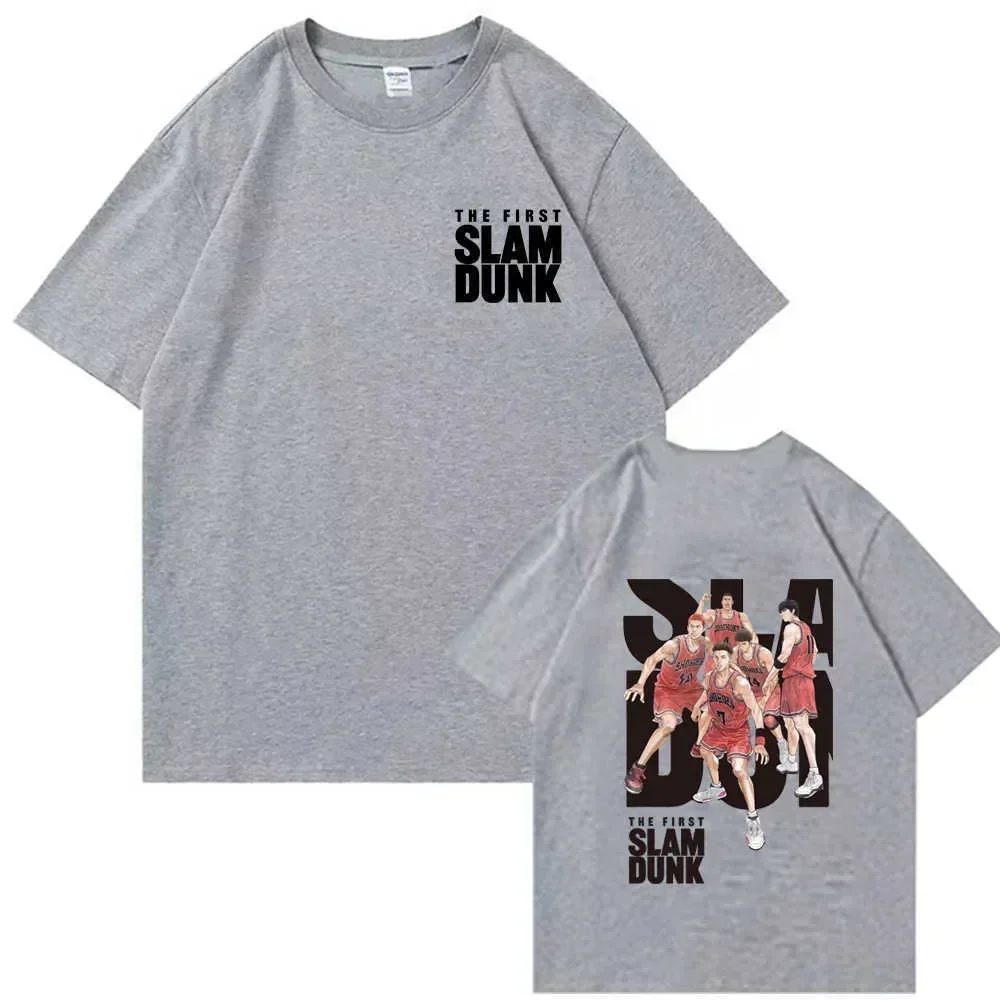 Wielka Slam Dunk drużyna koszykówki japońskie Anime T-shirt męski koszulka sportowa kreatywną modne ubrania projekt graficzny