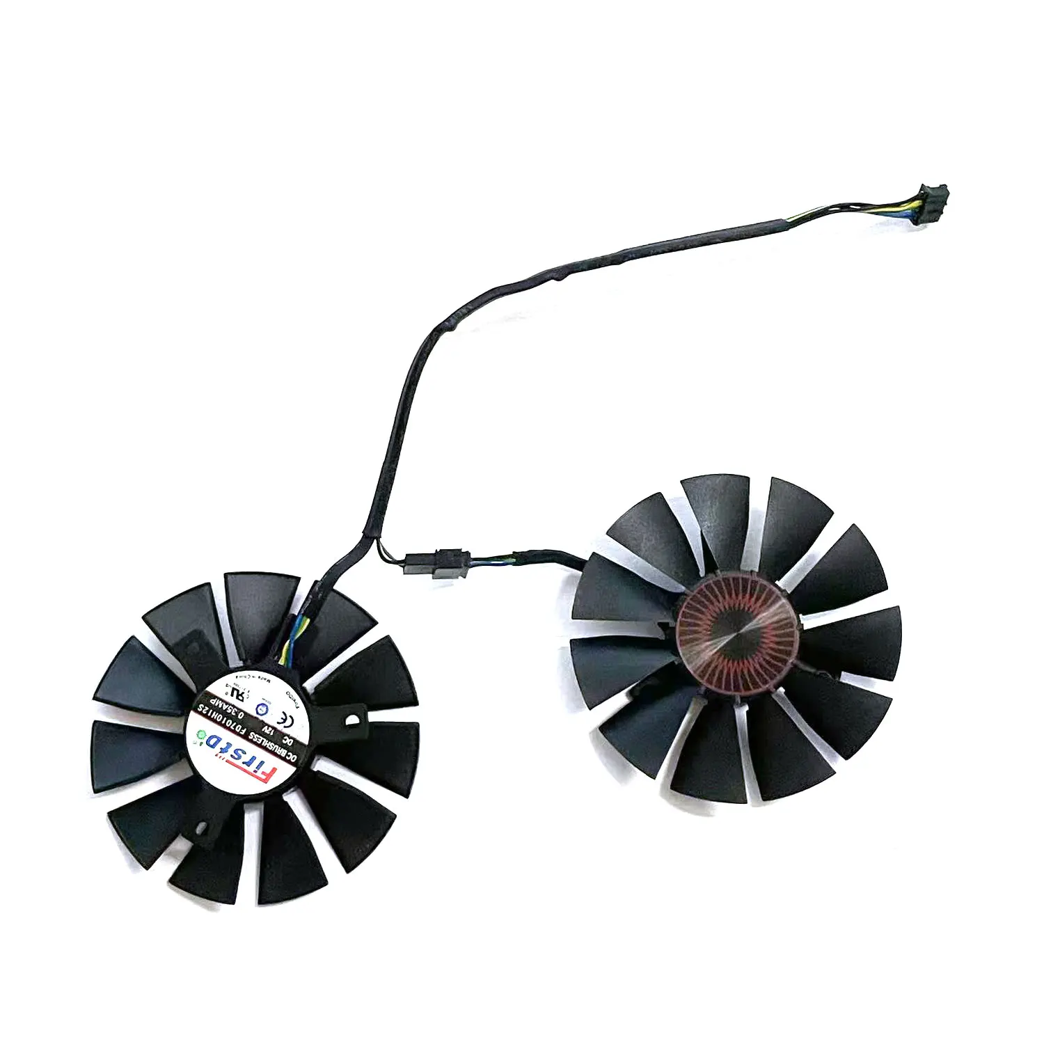 

FD7010H12S T128010BH 75MM 4PIN GTX1060 GPU fan for ASUS STRIX GTX1060 GTX960 GTX950 GTX 950 960 1060 graphics card