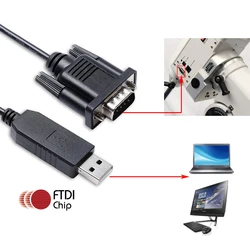 Skywatcher EQ6 EQ6 Pro Mount to PC EQMOD EQDir Hand Controller Cable FTDI FT232RL Uart to DB9 Male Cable