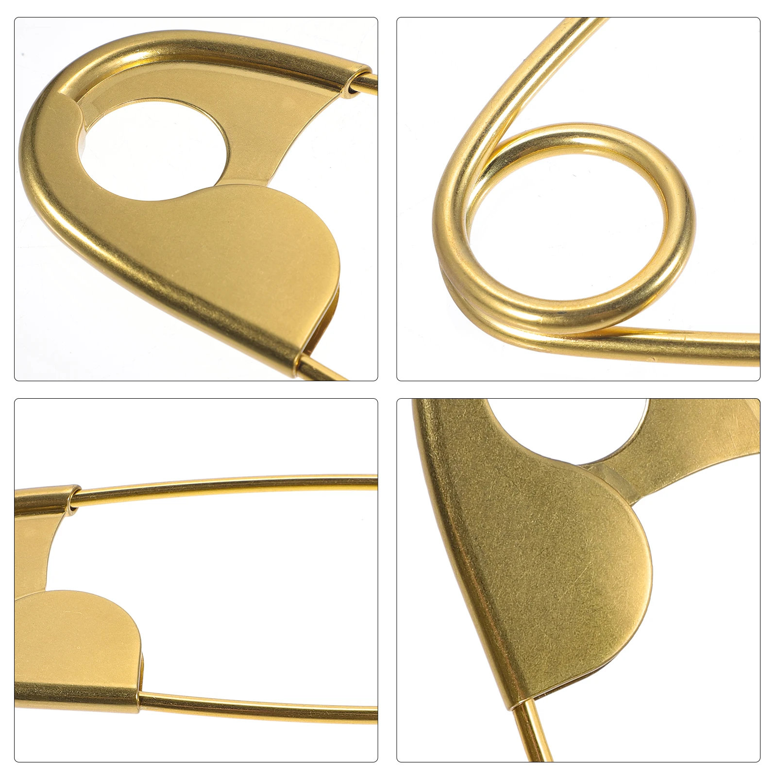 

22cm Metal Safety Pin Wall Decor Durable Zinc Alloy Indoor Outdoor Use Laundry Room Art Easy Hang Lightweight Large Pins