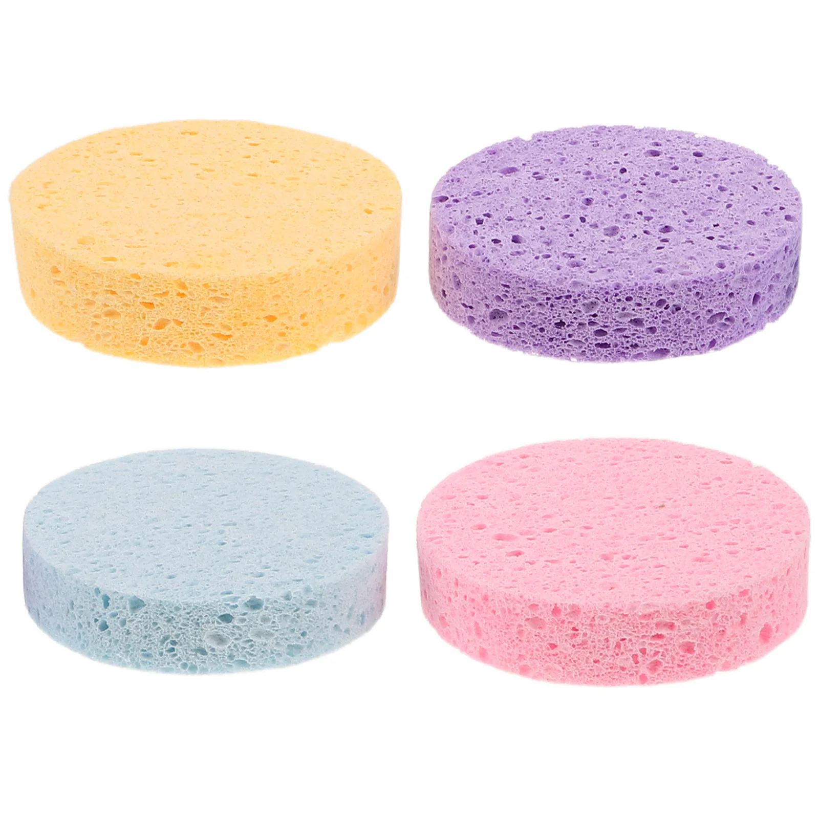 

4Pcs Artist Watercolor Sponges 3.14in Round Absorbent Craft Drawing Sponge Paint Brush Cleaner Pad Multiuse Painting Accessories