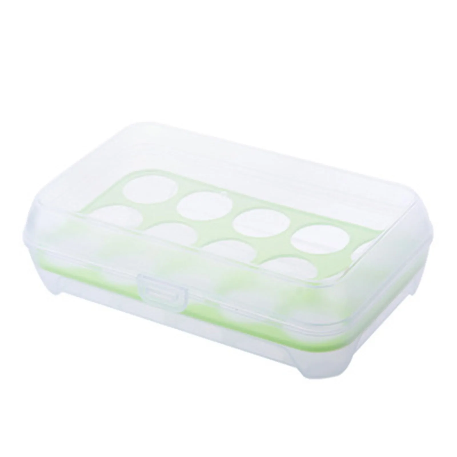 Single Layer Refrigerator Food 15 Eggs Airtight Storage Container Plastic Box