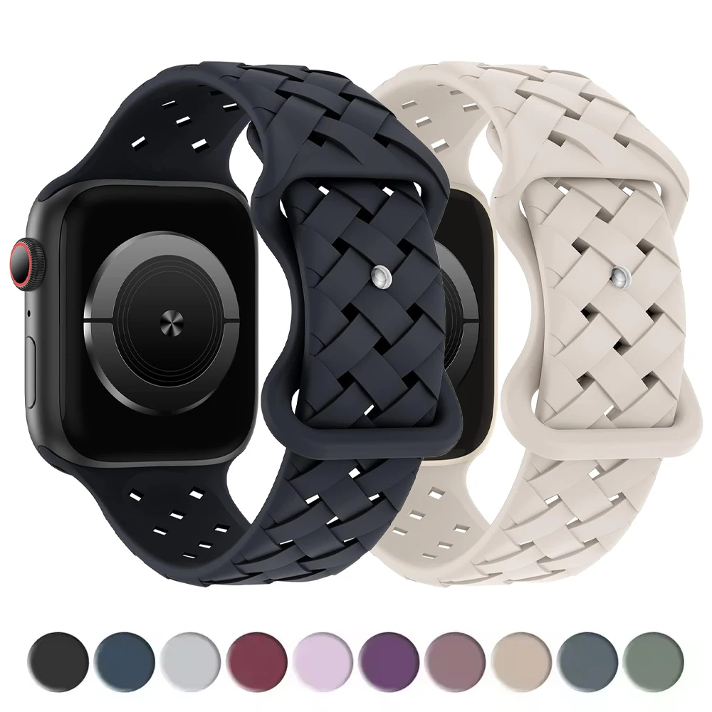 

Ремешки для Apple Watch Band 40 мм 44 мм 42 мм 46 мм 45 мм 49 мм 41 мм Силиконовый браслет correa iwatch series 10 8 9 7 se 4 5 6 ultra 2