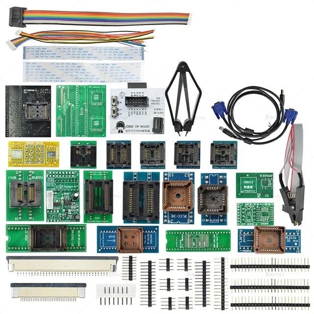 Original RT809H + 58 Adapter EMMC-Nand FLASH Extremely Fast Universal Programmer Series Set +Edid Cable WITH CABELS EMMC-Nand