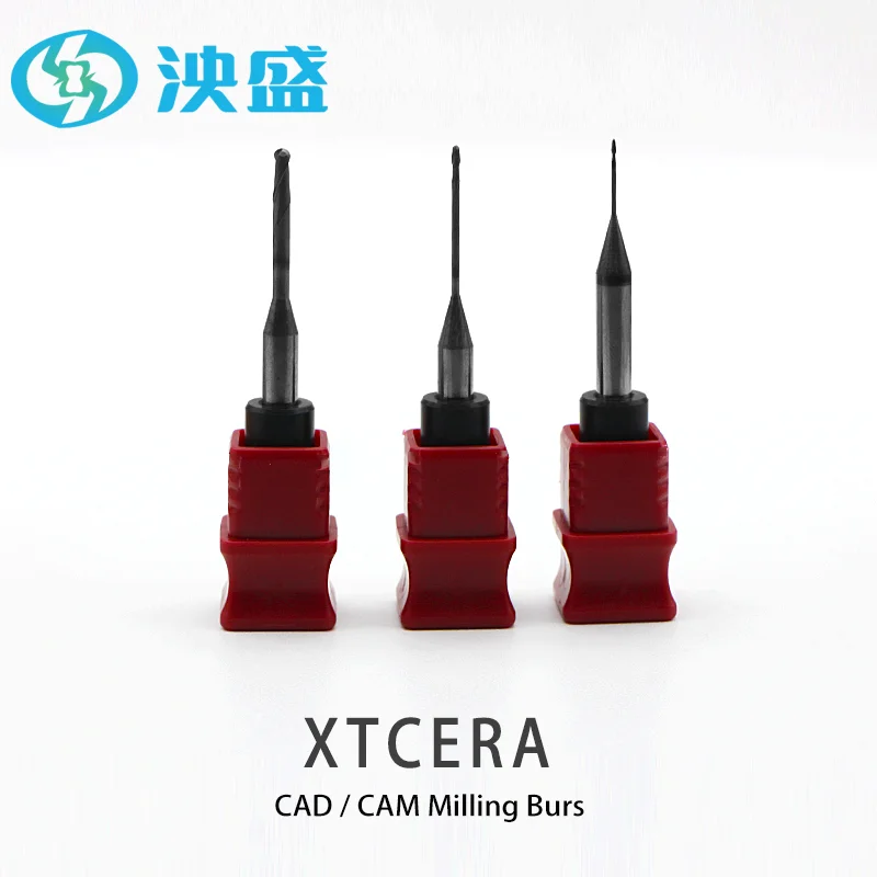 Dental Milling Burs for  XTCERA D4 Cad Cam Zirconia Wax PMMA  Tungsten Carbide Cutter Milling Burs