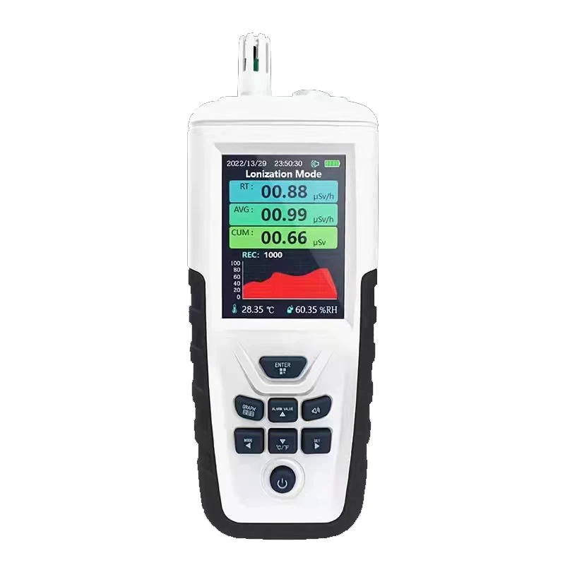 TC8500 Radiation Scanner Geiger Muller Counting Multi Function Digital TFT Display Nuclear Radiation Detector