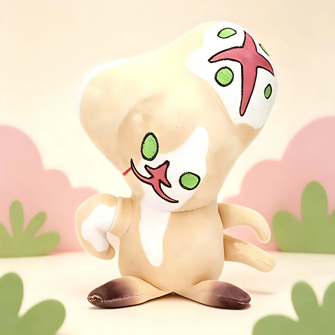 

25CM Cute SCP 173 Plush Doll Stuffed Toy From Horror Story Universe With Red Markings And Green Eyes