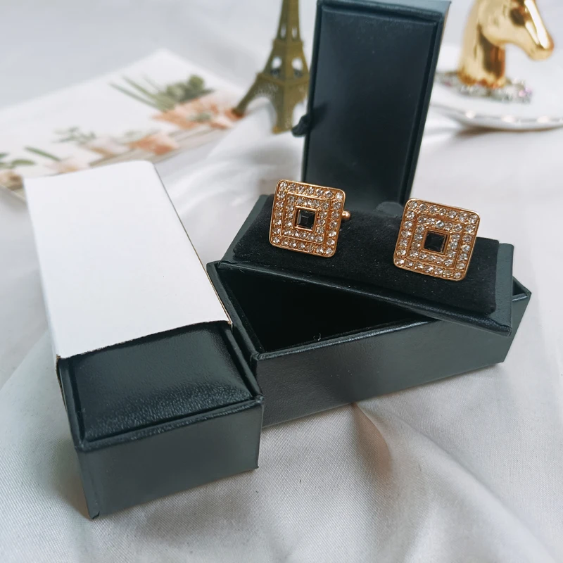 20pcs/lot Cufflinks Box Gift Box  New Storage Boxes Jewelry Cuff links Case Craft Badge Box Jewelry case Wholesale Boxes