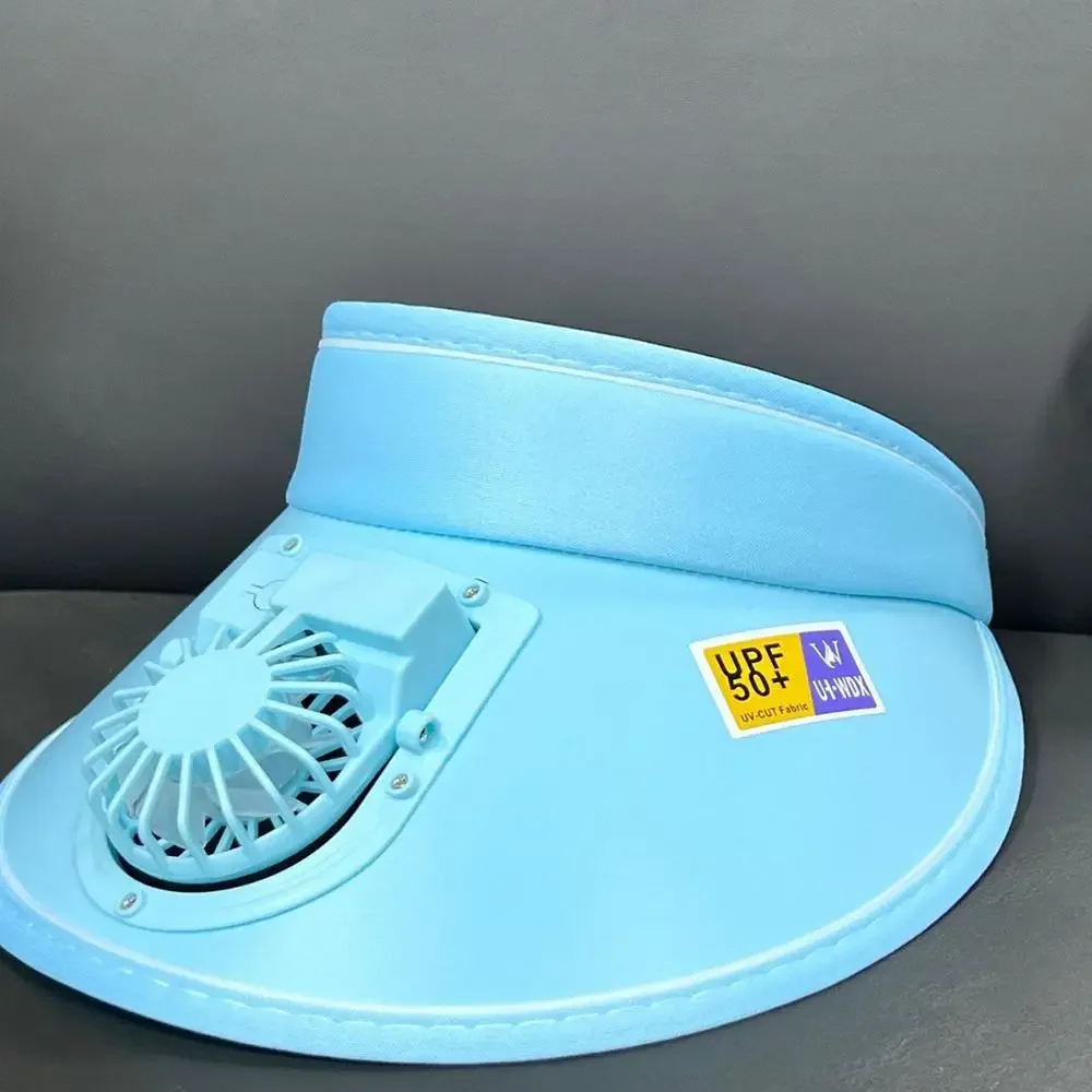 2025 Fashion Outdoor Sun Protection Hat Summer Large Brim USB Charging Fan Sun Visor for Men and Women