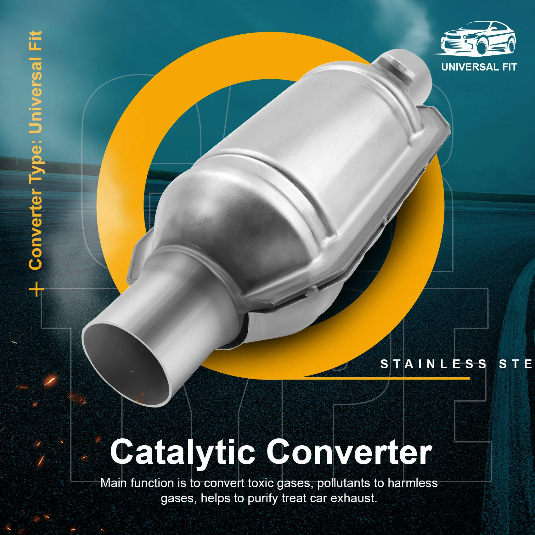 A13Z_Einlass/Auslass Universal-Katalysator