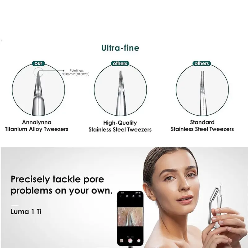 Ad-profissional para ferramenta facial removedor de cabeça preta câmera hd, ampliação 30 vezes 1080p espinha popper