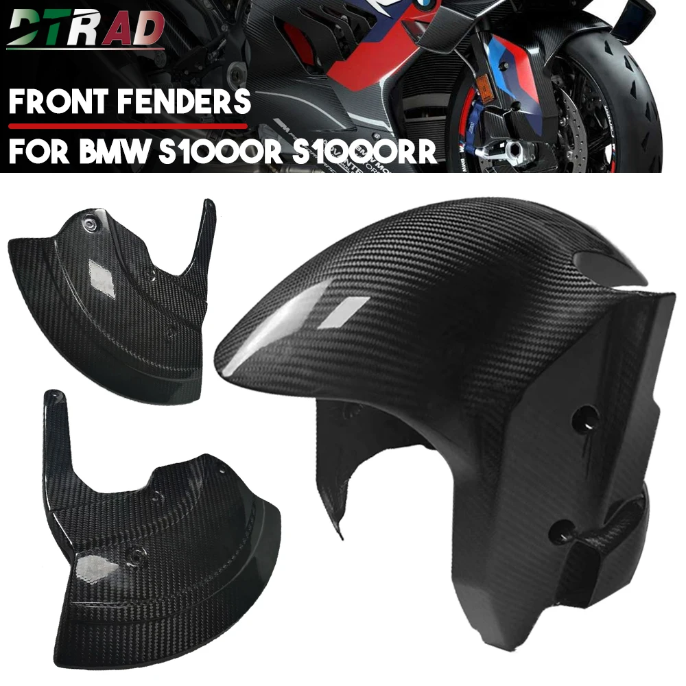 

2023 New For BMW S1000RR S1000R M1000R M1000RR Carbon Fiber Front Fender Mudguard Caliper Radiator Cover Motorcycle Accessories