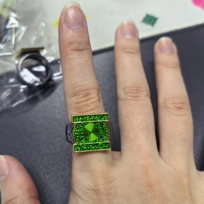 2026 NEUER Green Lantern Corps Ring John Stewart Ring Cosplay-Requisiten Spielzeug-Zubehör Sammlerstück Fan-Geschenk – Detail 4