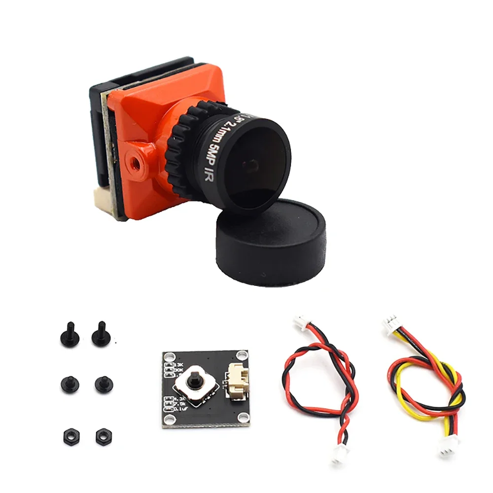 New 1500TVL 1/3 CMOS Mini FPV Camera 2.1mm Lens Power 5V-30V PAL / NTSC With OSD Internal adjustable For RC FPV Racing Drone