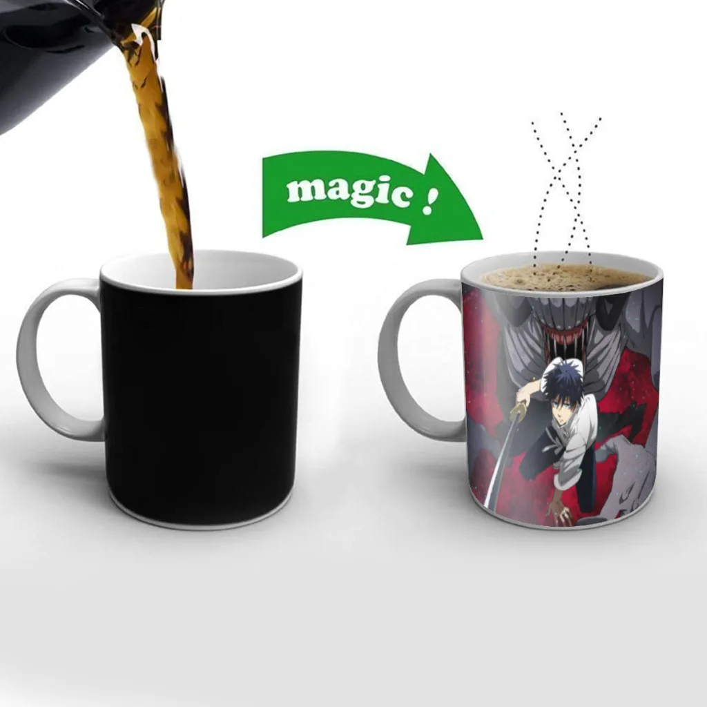 

Jujutsu Kaisen Gojo Satoru Color Changing Mug Magic Heat Sensitive Tea Cup Coffee Mug Gift Mug for Your Kids or Your Friends