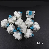 Teclado mecánico de 100 piezas, interruptor de tecla negro, azul, marrón, rojo, para enchufes CIY, SMD, 3 pines finos, Compatible con interruptor MX