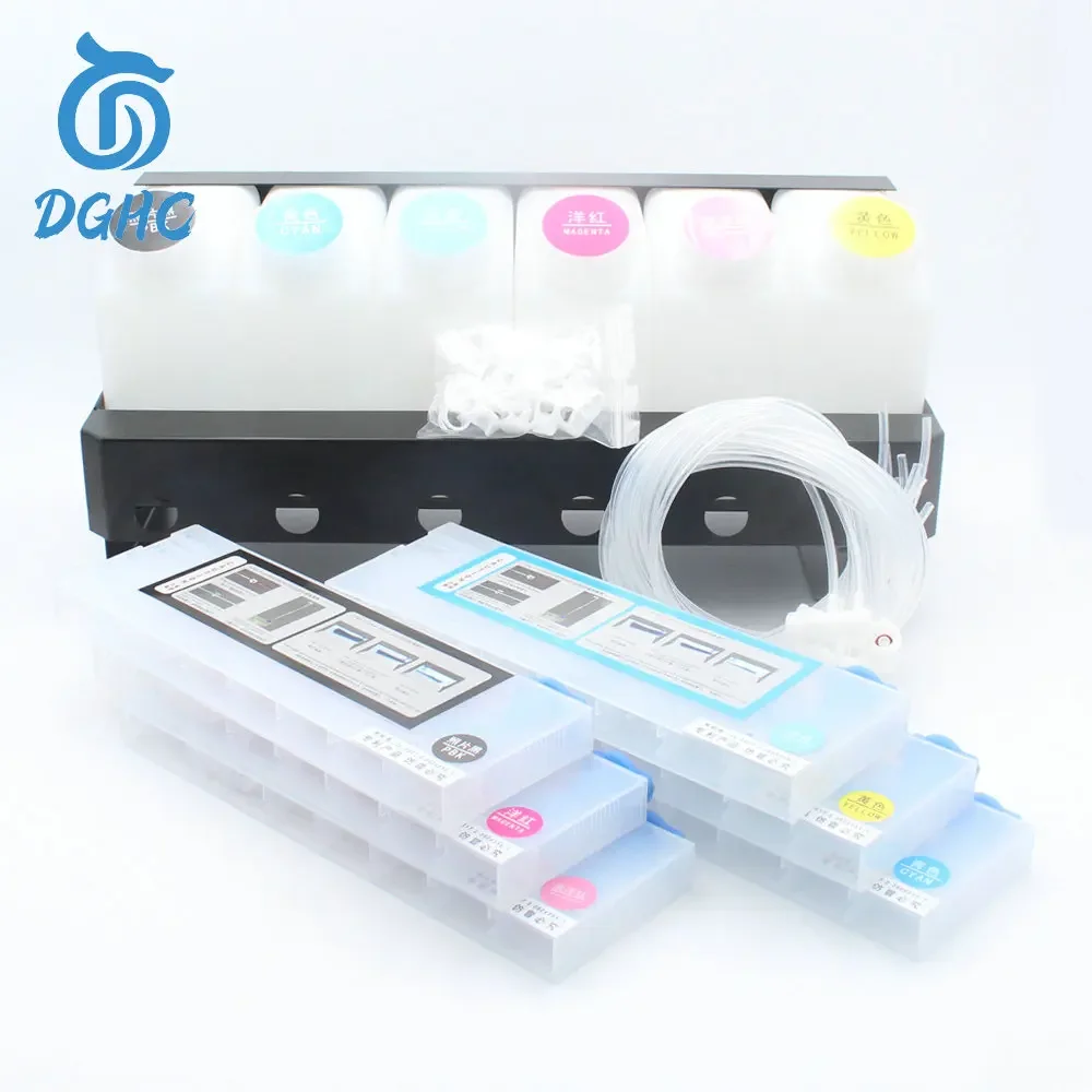 (6 bottle 6 ink cartridge) CISS ink system bulk ink system use for Roland Mimaki Mutoh Galaxy Alwin Eco Solvent Printers